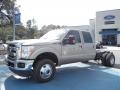 Pale Adobe Metallic 2012 Ford F350 Super Duty Lariat Crew Cab 4x4 Chassis Exterior