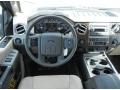 2012 Pale Adobe Metallic Ford F350 Super Duty Lariat Crew Cab 4x4 Chassis  photo #9