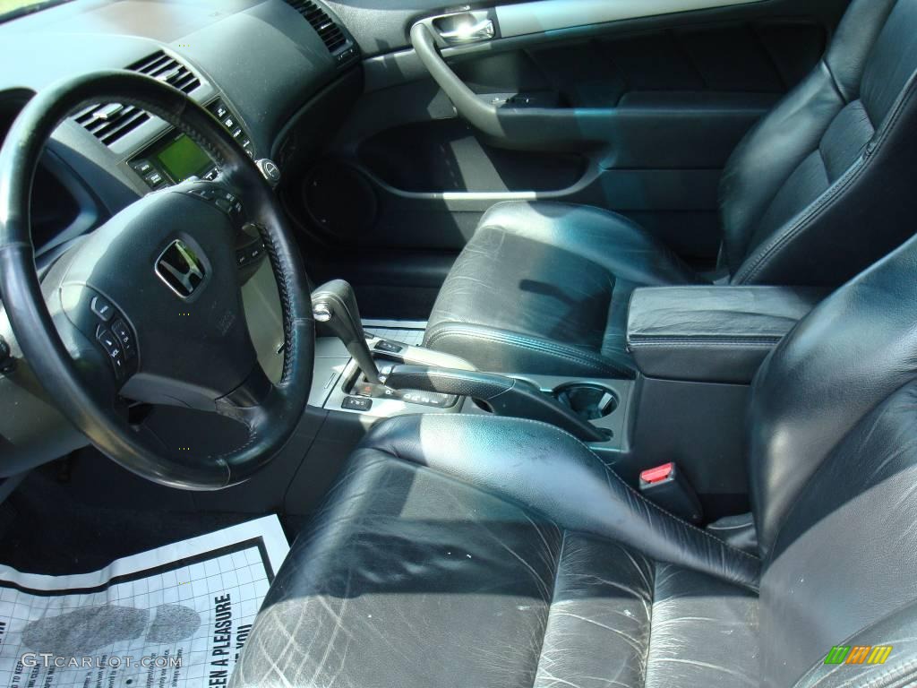 2005 Accord EX-L Coupe - Graphite Pearl / Black photo #10