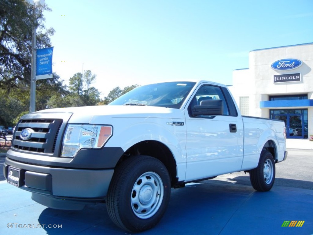 2011 F150 XL Regular Cab - Oxford White / Steel Gray photo #1