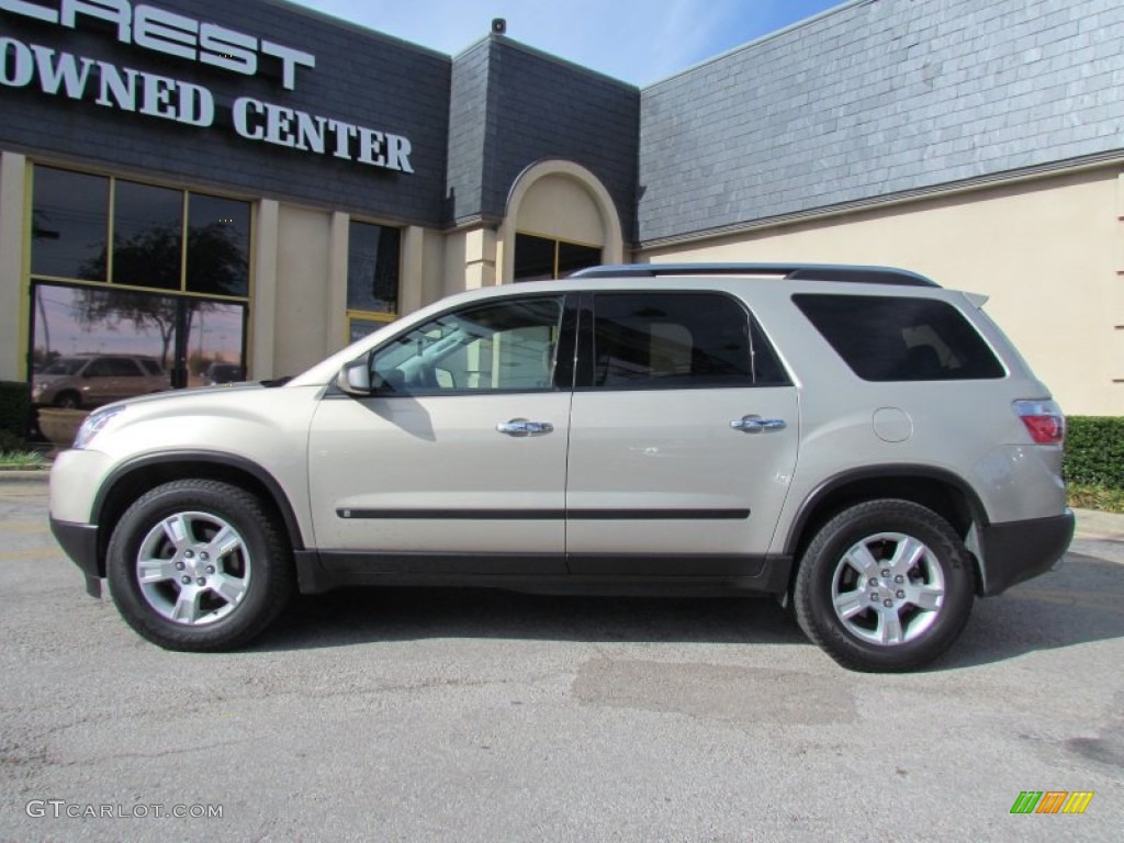 2009 Acadia SLE - Gold Mist Metallic / Ebony photo #1