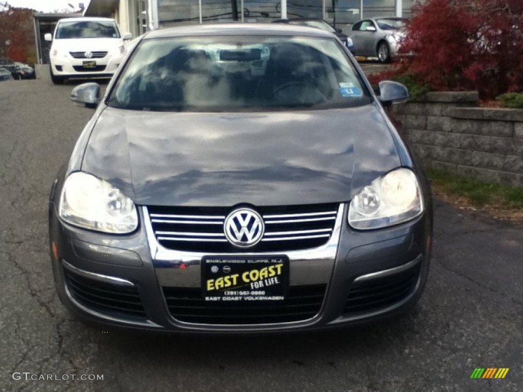 2006 Jetta 2.5 Sedan - Platinum Grey Metallic / Anthracite Black photo #2