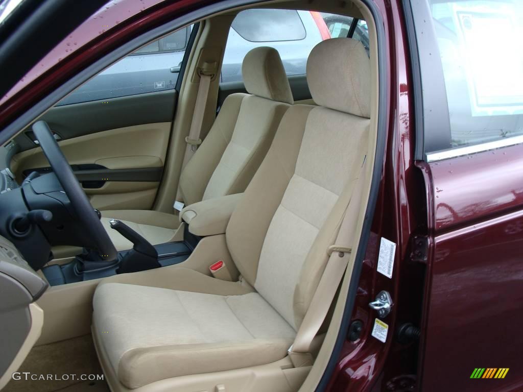 2008 Accord LX-P Sedan - Basque Red Pearl / Ivory photo #12