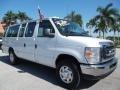 2011 Oxford White Ford E Series Van E350 XLT Extended Passenger  photo #1