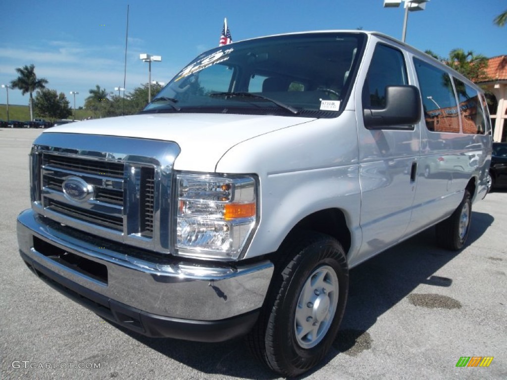 Oxford White 2011 Ford E Series Van E350 XLT Extended Passenger Exterior Photo #56403088
