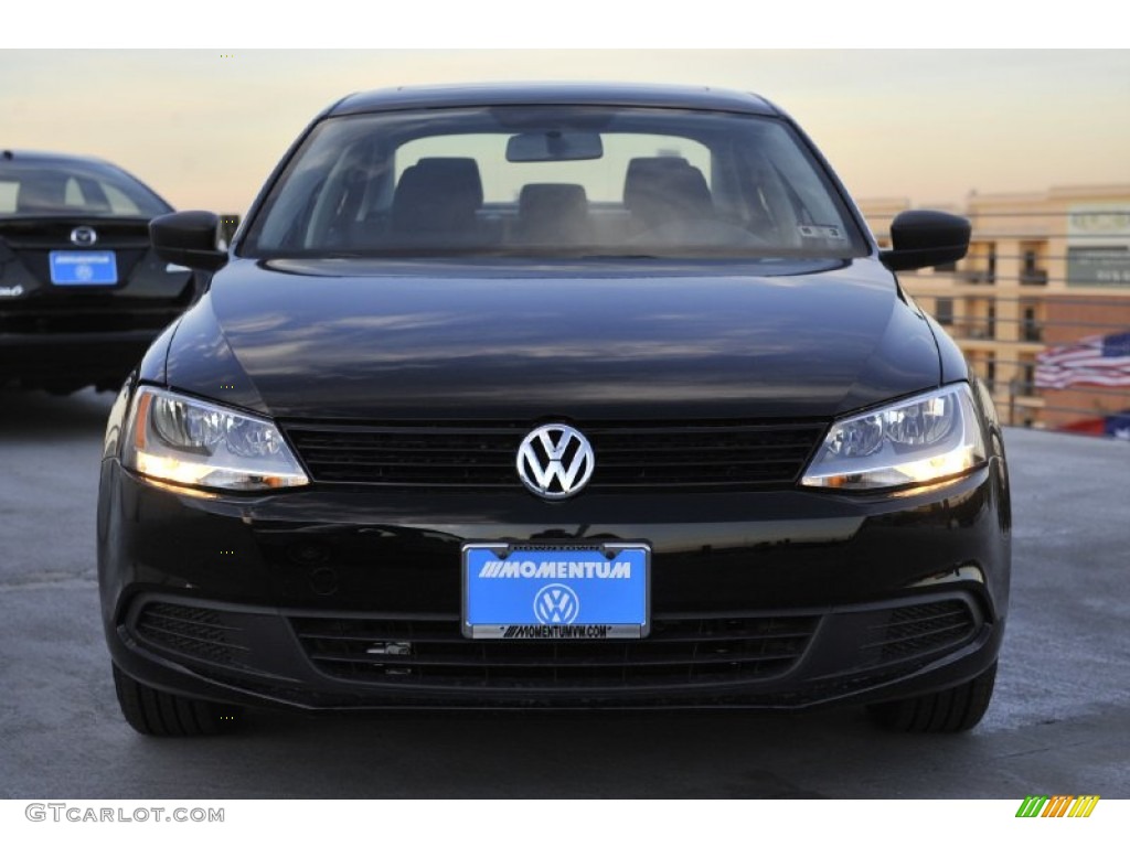 2012 Jetta S Sedan - Black / Titan Black photo #2