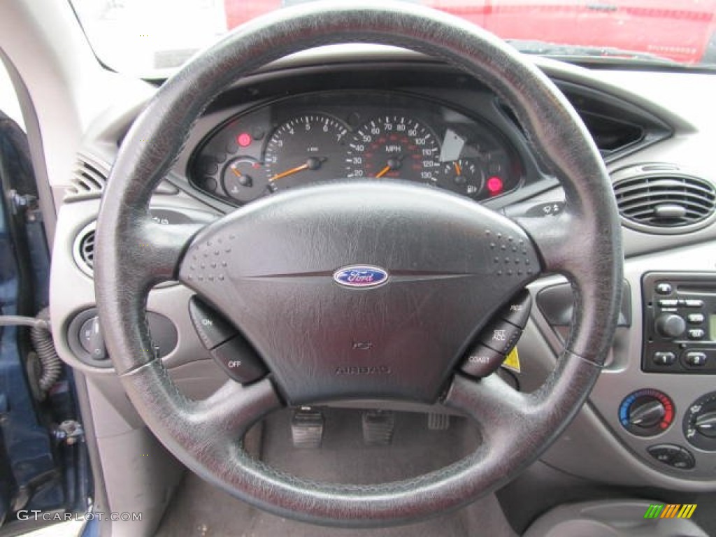 2001 Focus ZX3 Coupe - Twilight Blue Metallic / Medium Graphite Grey photo #11