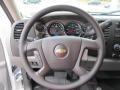 Dark Titanium 2012 Chevrolet Silverado 2500HD Work Truck Extended Cab 4x4 Steering Wheel