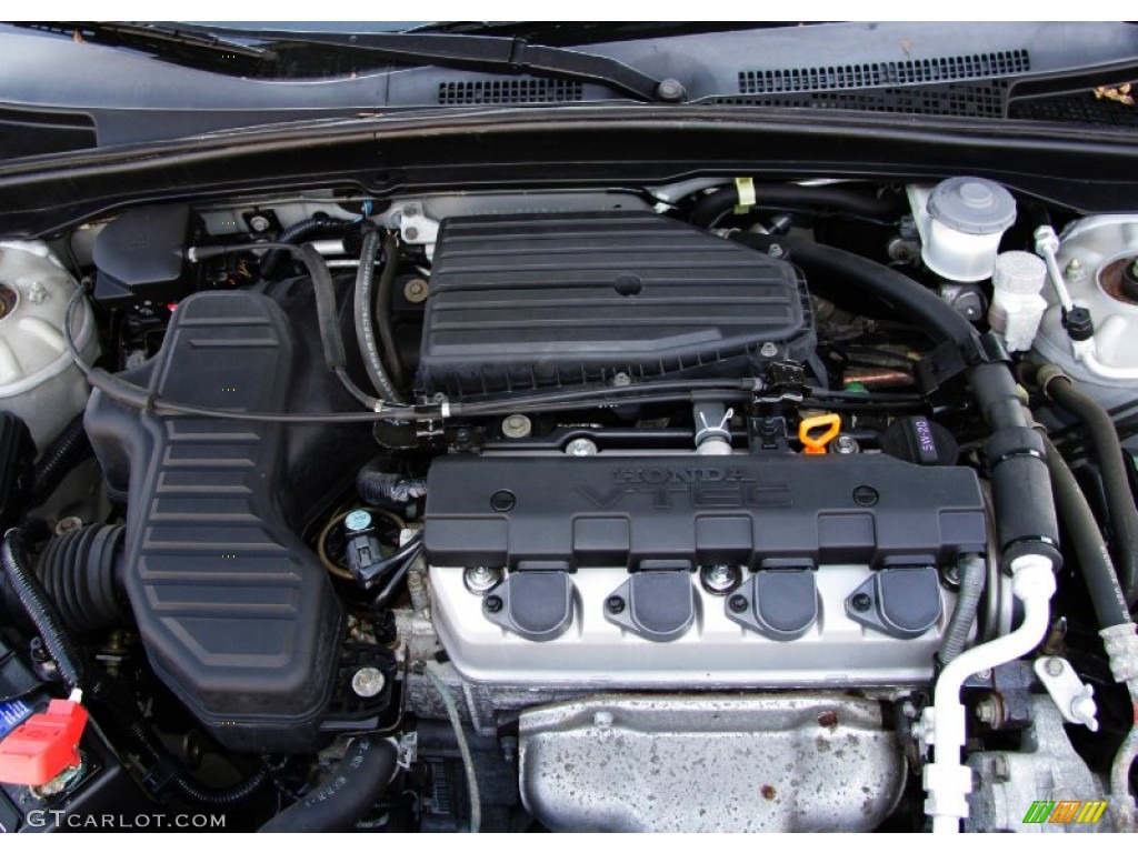2005 Honda Civic EX Sedan 1.7L SOHC 16V VTEC 4 Cylinder Engine Photo #56406781