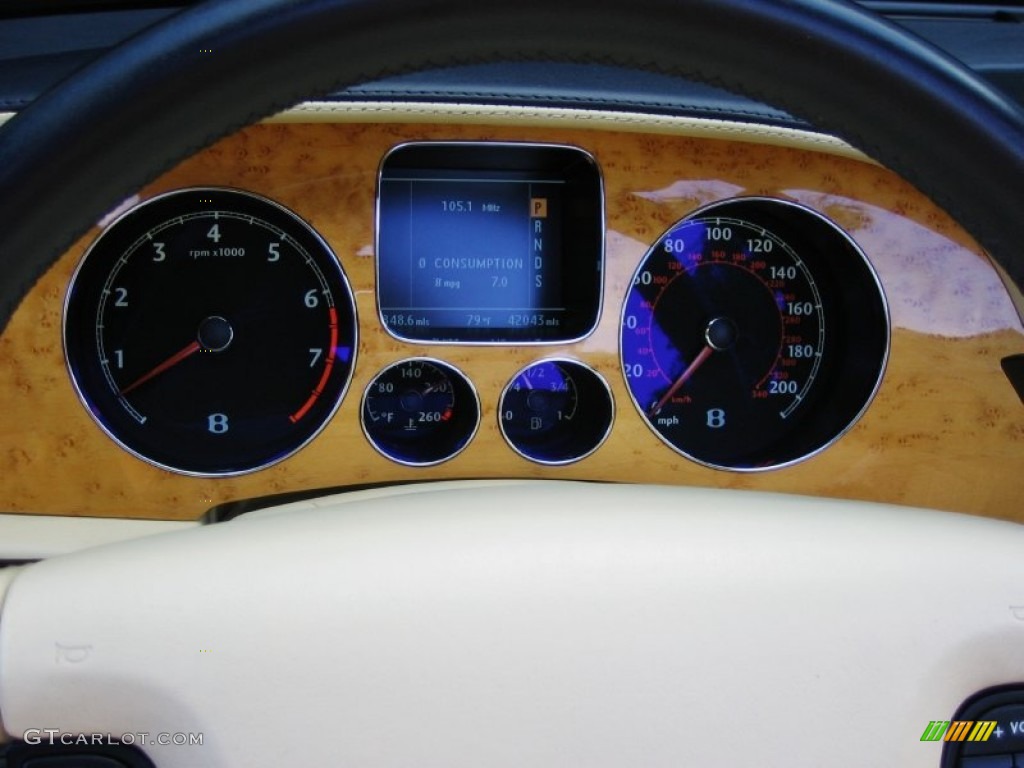 2007 Bentley Continental GTC Standard Continental GTC Model Gauges Photo #56407291