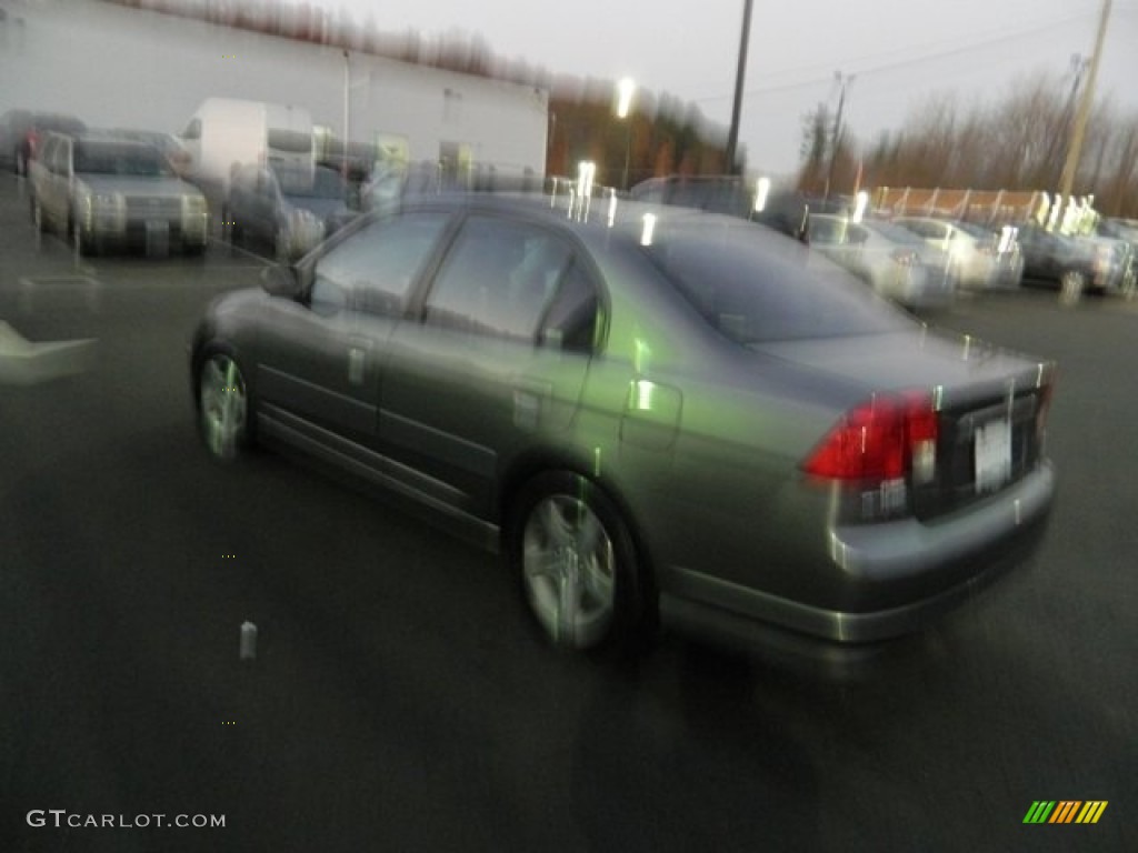 2004 Civic EX Sedan - Magnesium Metallic / Gray photo #3