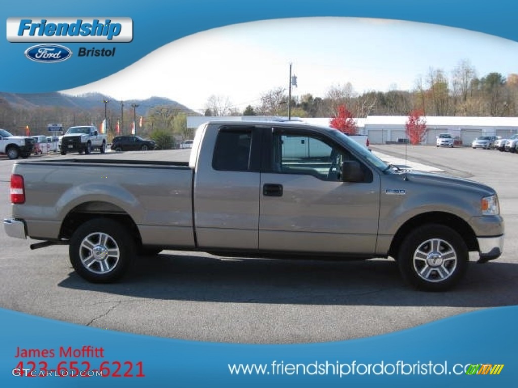 2005 F150 XLT SuperCab - Arizona Beige Metallic / Tan photo #5