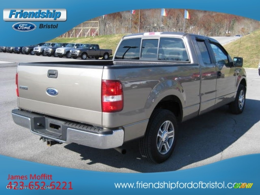 2005 F150 XLT SuperCab - Arizona Beige Metallic / Tan photo #6