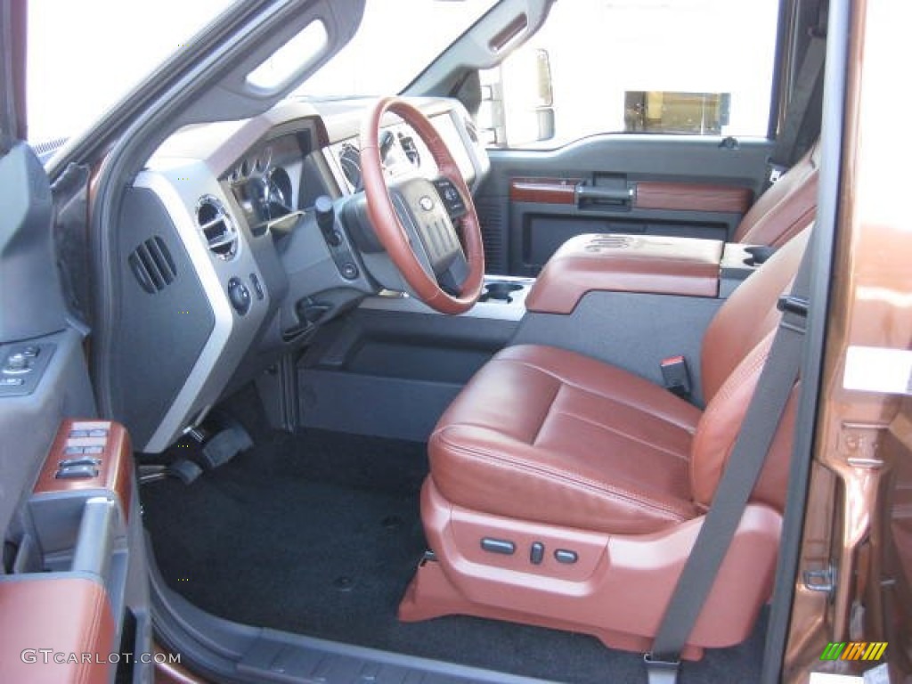 Chaparral Leather Interior 2012 Ford F350 Super Duty King Ranch Crew Cab 4x4 Dually Photo #56410009