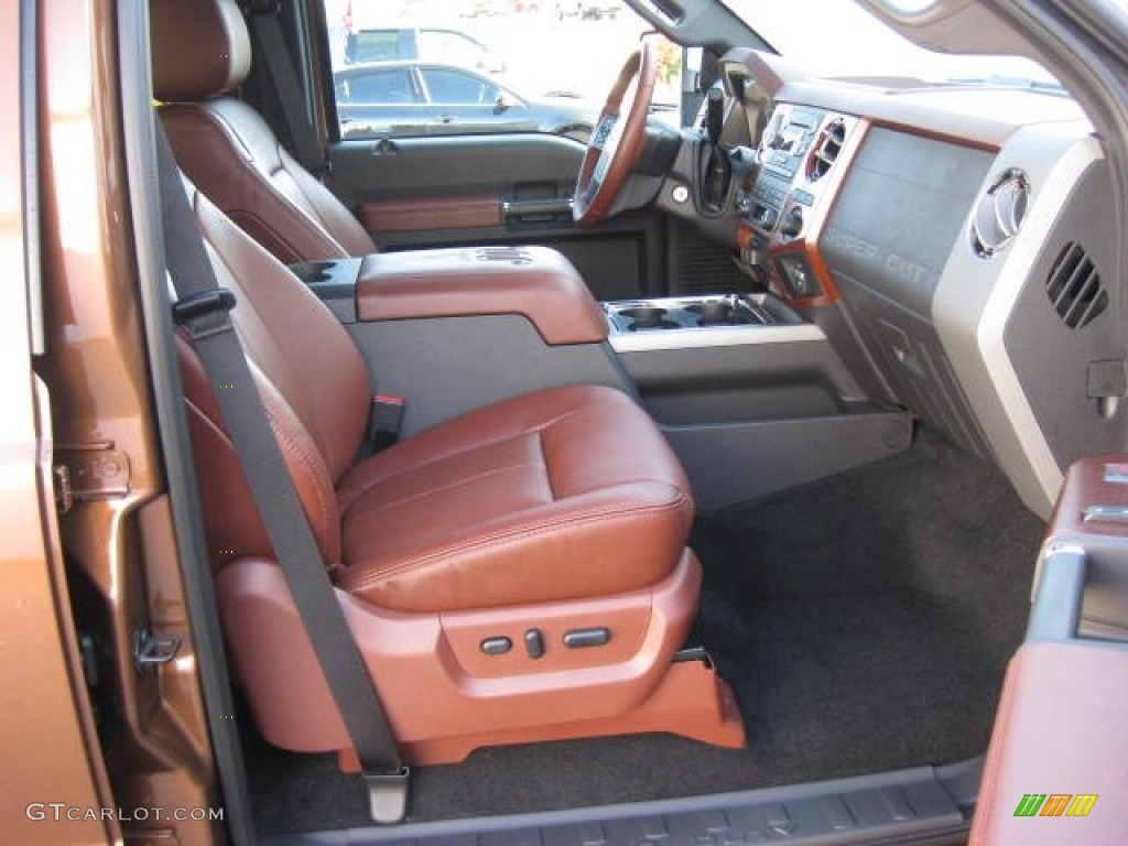 Chaparral Leather Interior 2012 Ford F350 Super Duty King Ranch Crew Cab 4x4 Dually Photo #56410066