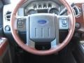 Chaparral Leather 2012 Ford F350 Super Duty King Ranch Crew Cab 4x4 Dually Steering Wheel