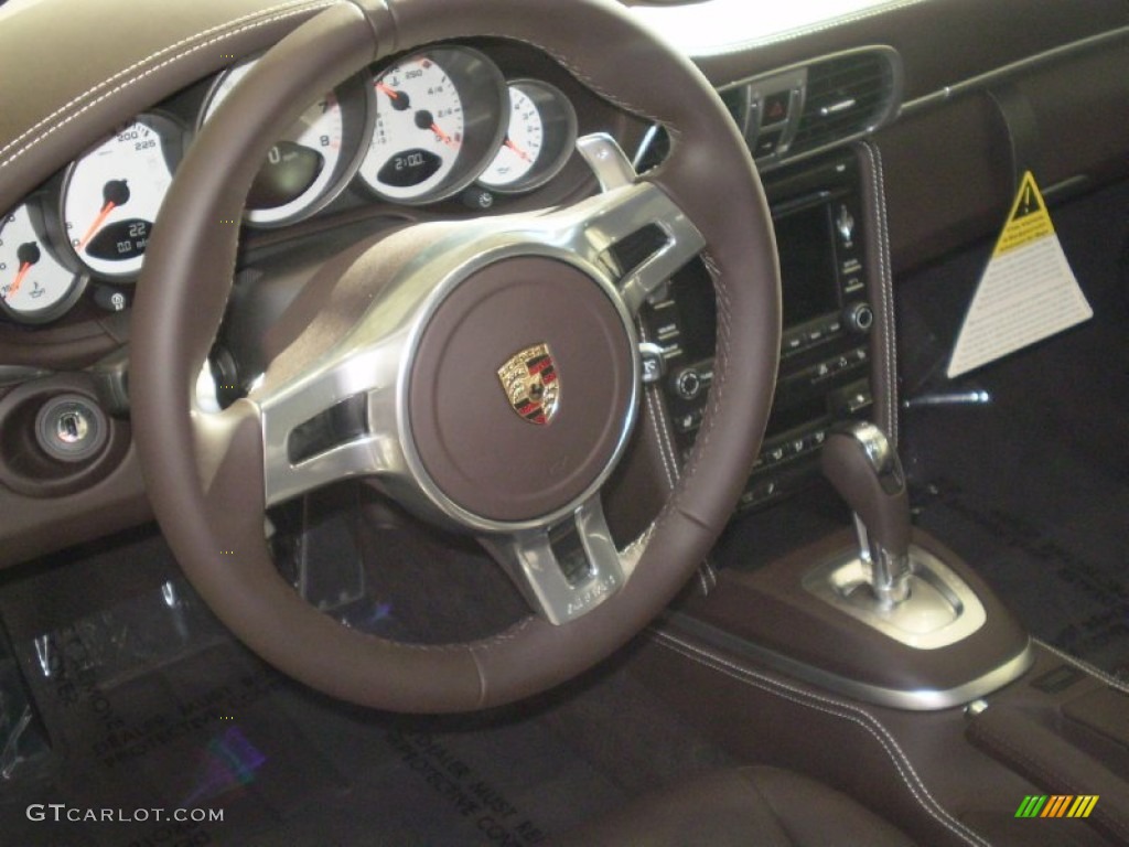 2012 911 Turbo Coupe - Carrara White / Espresso Natural Leather photo #5