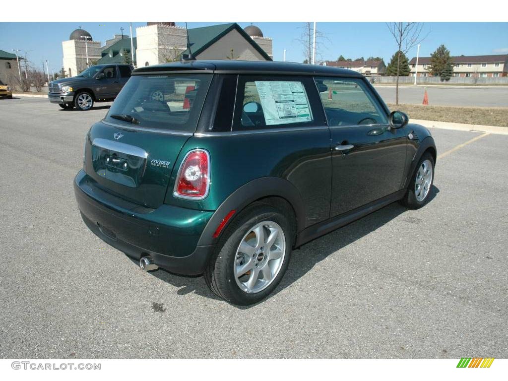 2009 Cooper Hardtop - British Racing Green Metallic / Checkered Carbon Black/Black photo #5