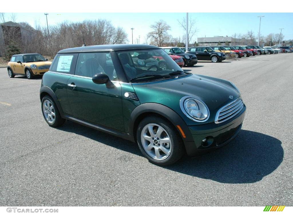 2009 Cooper Hardtop - British Racing Green Metallic / Checkered Carbon Black/Black photo #7
