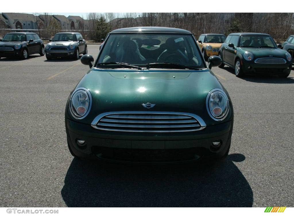 2009 Cooper Hardtop - British Racing Green Metallic / Checkered Carbon Black/Black photo #8