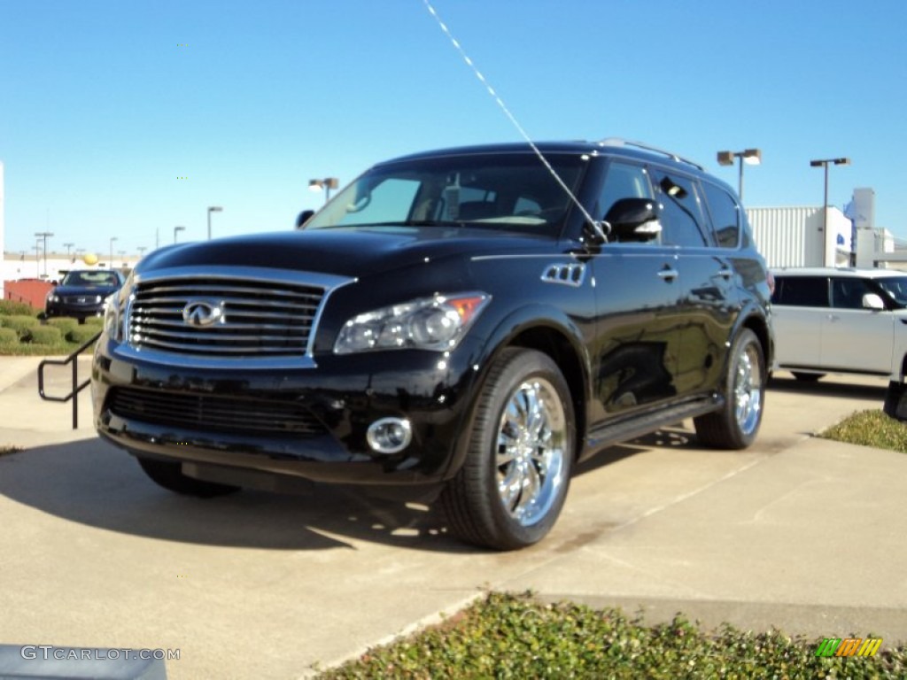 2012 QX 56 - Black Obsidian / Graphite photo #1