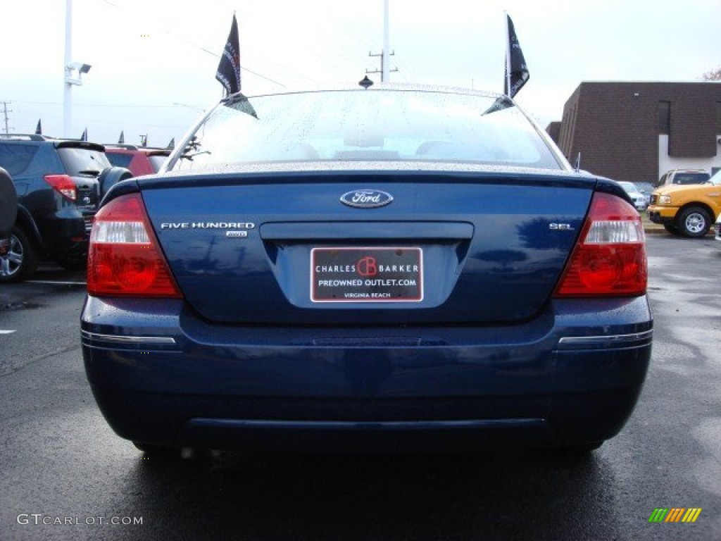 2007 Five Hundred SEL AWD - Dark Blue Pearl Metallic / Shale photo #4