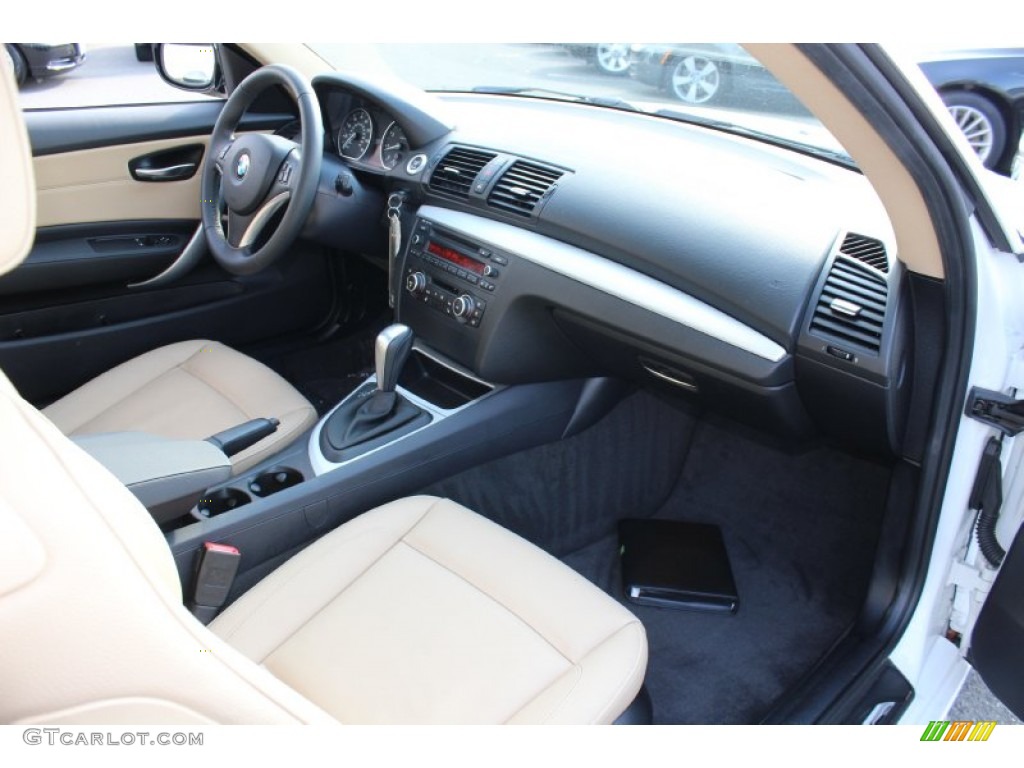 Savanna Beige Interior 2011 BMW 1 Series 128i Coupe Photo #56412910