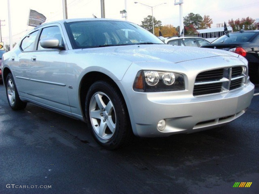 2010 Charger SXT - Bright Silver Metallic / Dark Slate Gray photo #1
