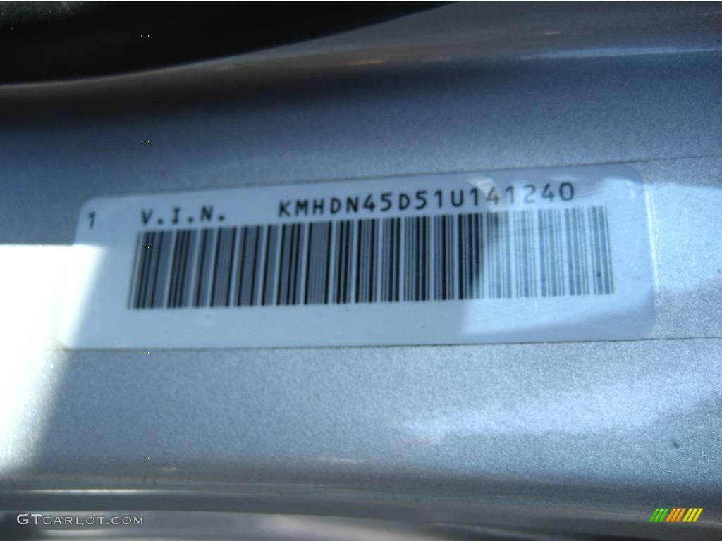 2001 Elantra GLS - Pewter / Gray photo #20