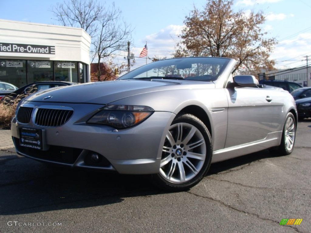 2006 6 Series 650i Convertible - Silver Grey Metallic / Black photo #1