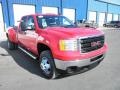 2012 Fire Red GMC Sierra 3500HD Crew Cab 4x4 Dually  photo #2