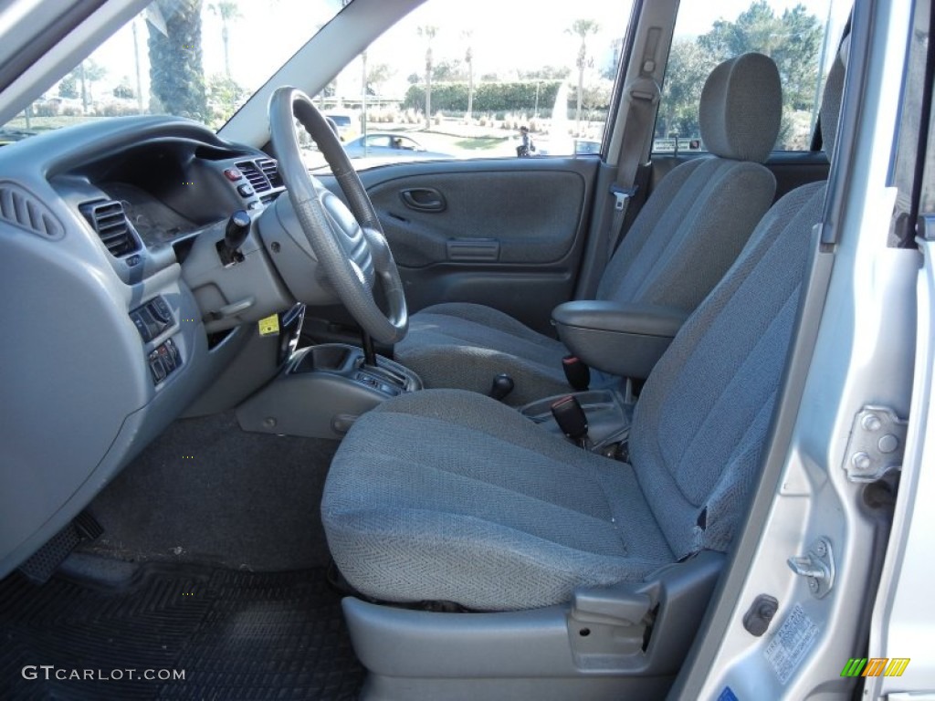 1999 Grand Vitara JLX 4WD - Silky Silver Metallic / Grey photo #10