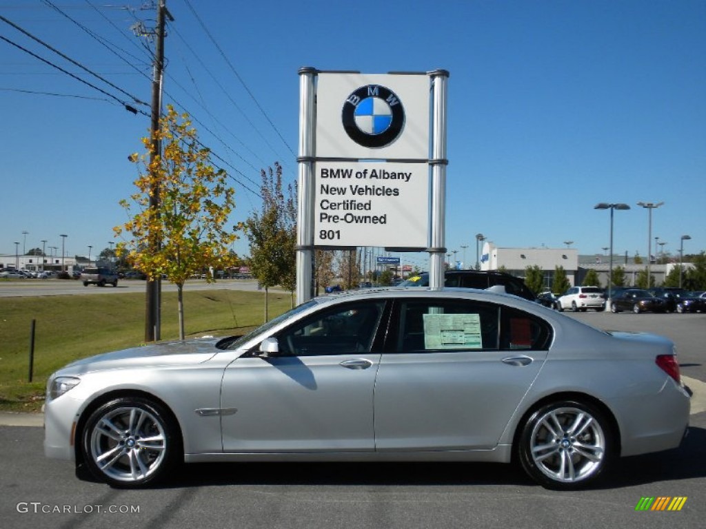 2012 7 Series 750Li Sedan - Titanium Silver Metallic / Black photo #1