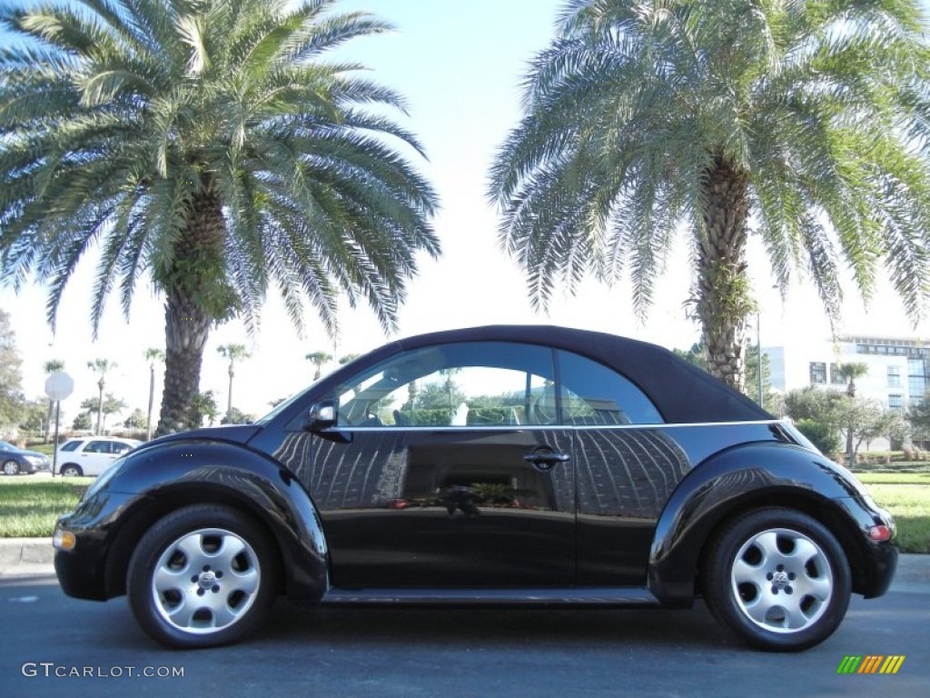 2003 New Beetle GLS Convertible - Black / Cream photo #1