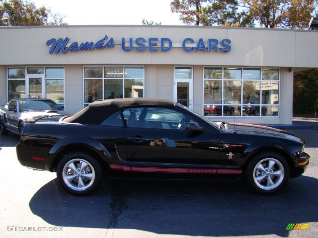 2009 Mustang V6 Premium Convertible - Black / Dark Charcoal photo #1