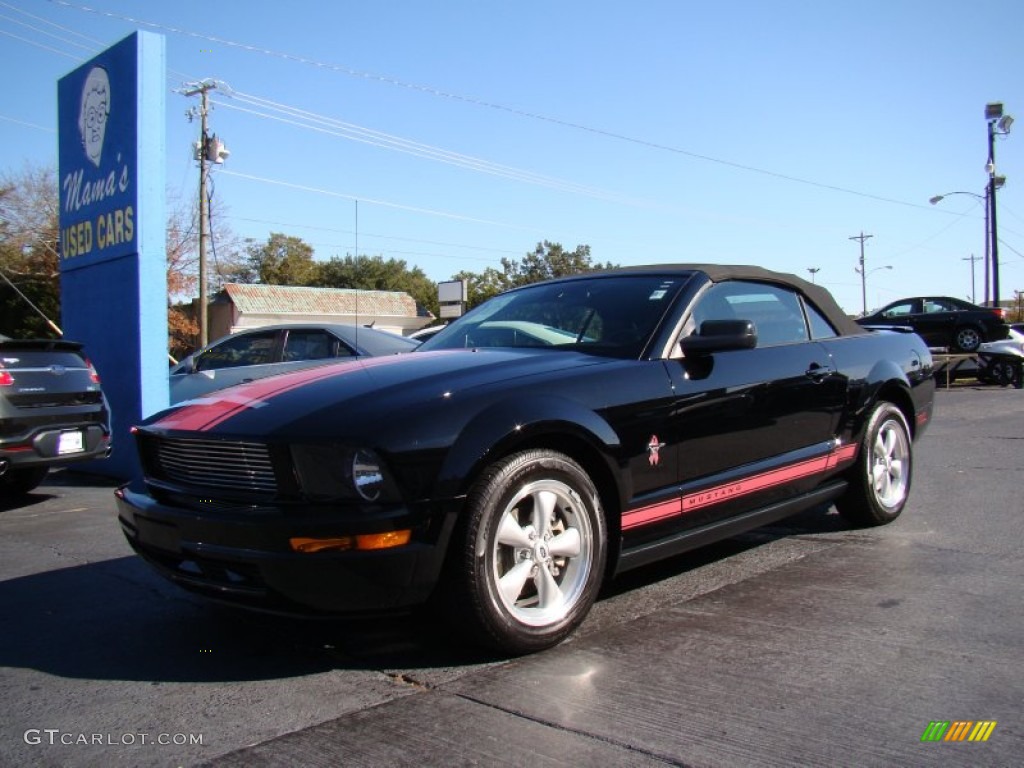 2009 Mustang V6 Premium Convertible - Black / Dark Charcoal photo #5