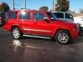2010 Inferno Red Crystal Pearl Jeep Commander Limited 4x4  photo #2