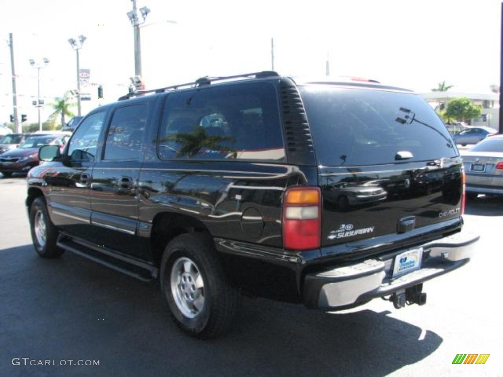 2001 Suburban 1500 LT - Onyx Black / Tan photo #7