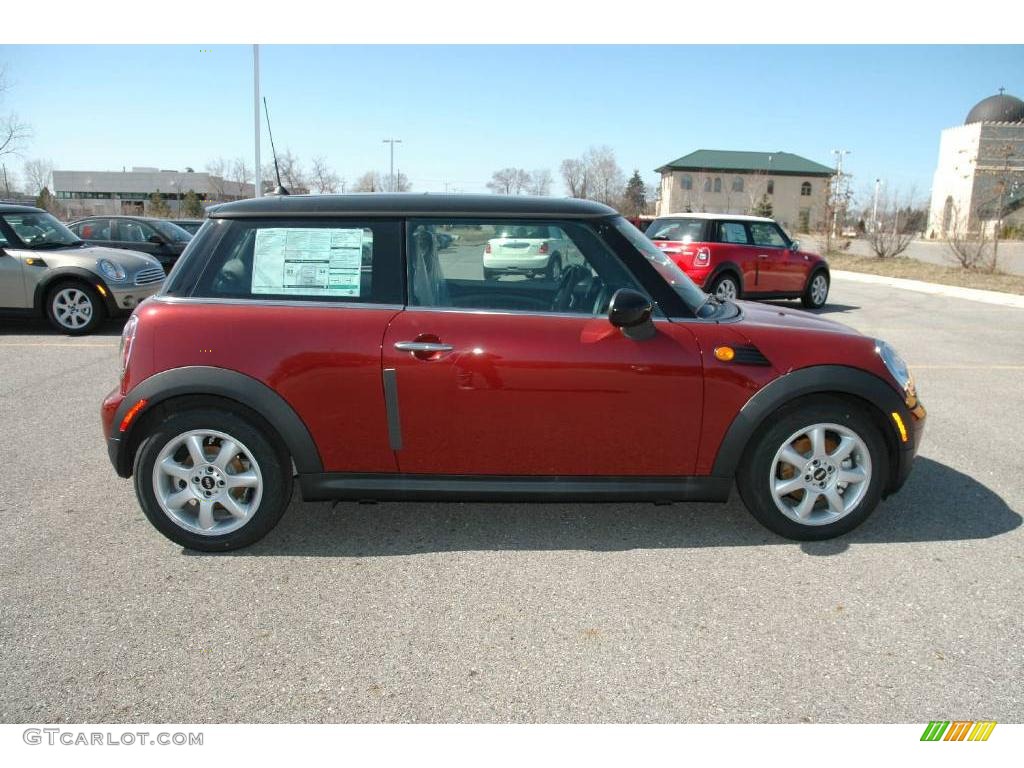 2009 Cooper Hardtop - Nightfire Red Metallic / Black/Grey photo #6