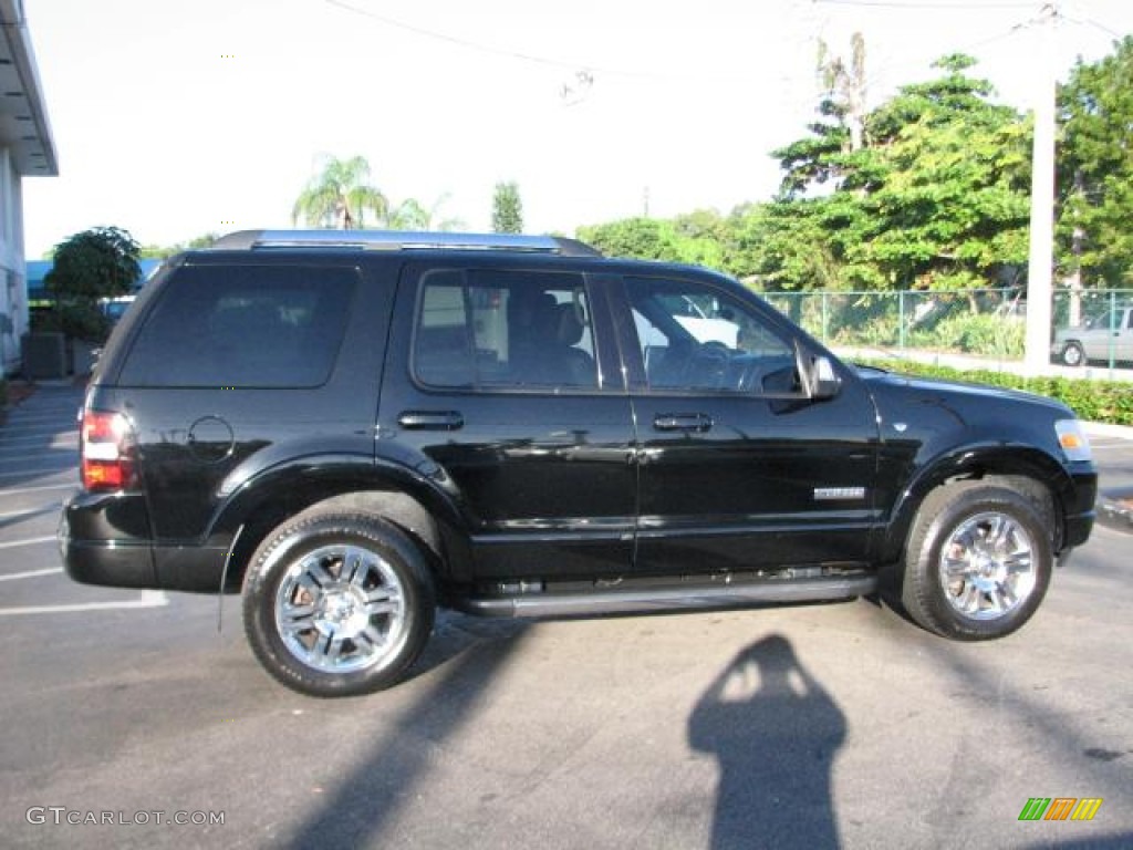 2007 Explorer Limited - Black / Black photo #10