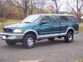 1997 Pacific Green Pearl Metallic Ford F250 Lariat Extended Cab 4x4  photo #9