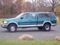 1997 Pacific Green Pearl Metallic Ford F250 Lariat Extended Cab 4x4  photo #10