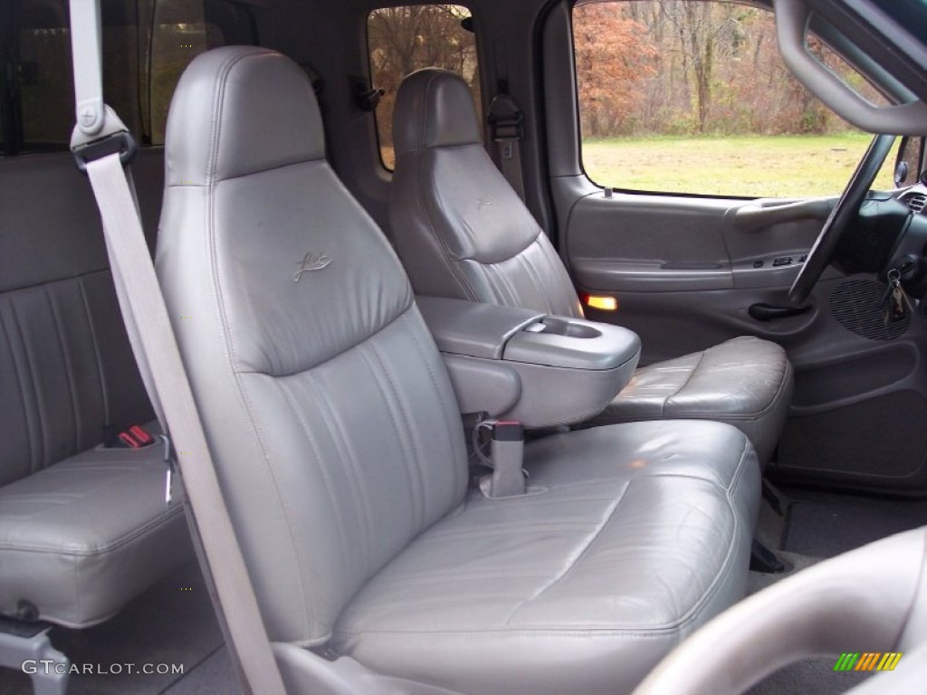 Medium Graphite Interior 1997 Ford F250 Lariat Extended Cab 4x4 Photo #56420208