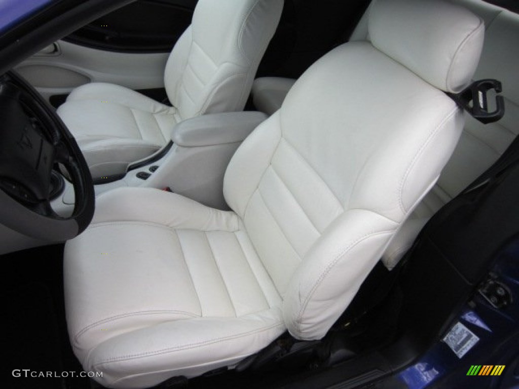 1995 Mustang GT Convertible - Sapphire Blue Metallic / White photo #16