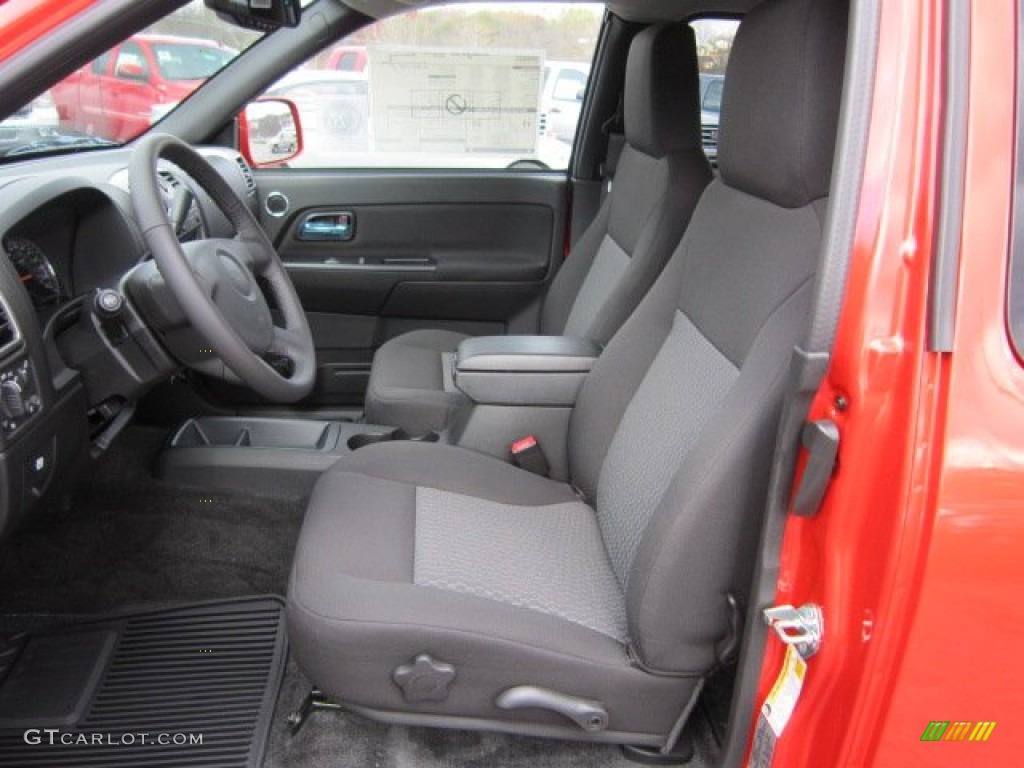 Ebony Interior 2012 GMC Canyon SLE Extended Cab 4x4 Photo #56420829
