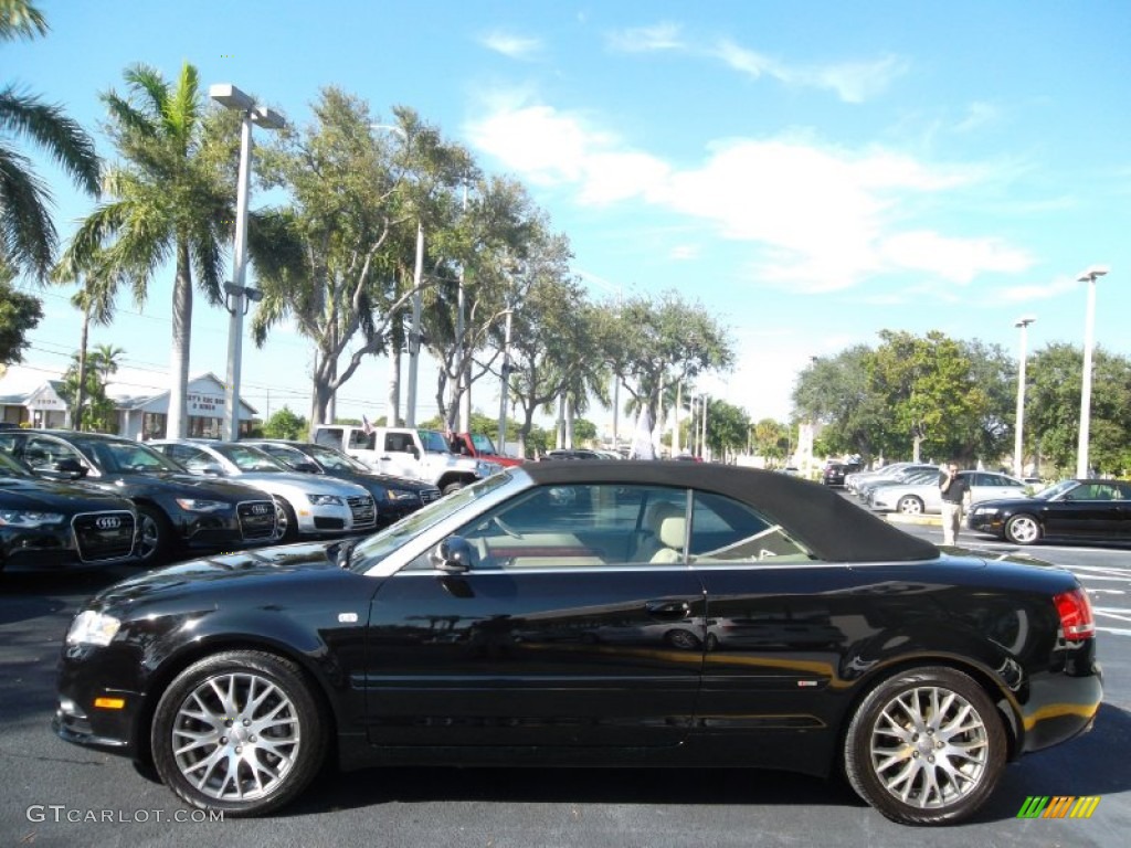 Brilliant Black 2009 Audi A4 2.0T Cabriolet Exterior Photo #56421144