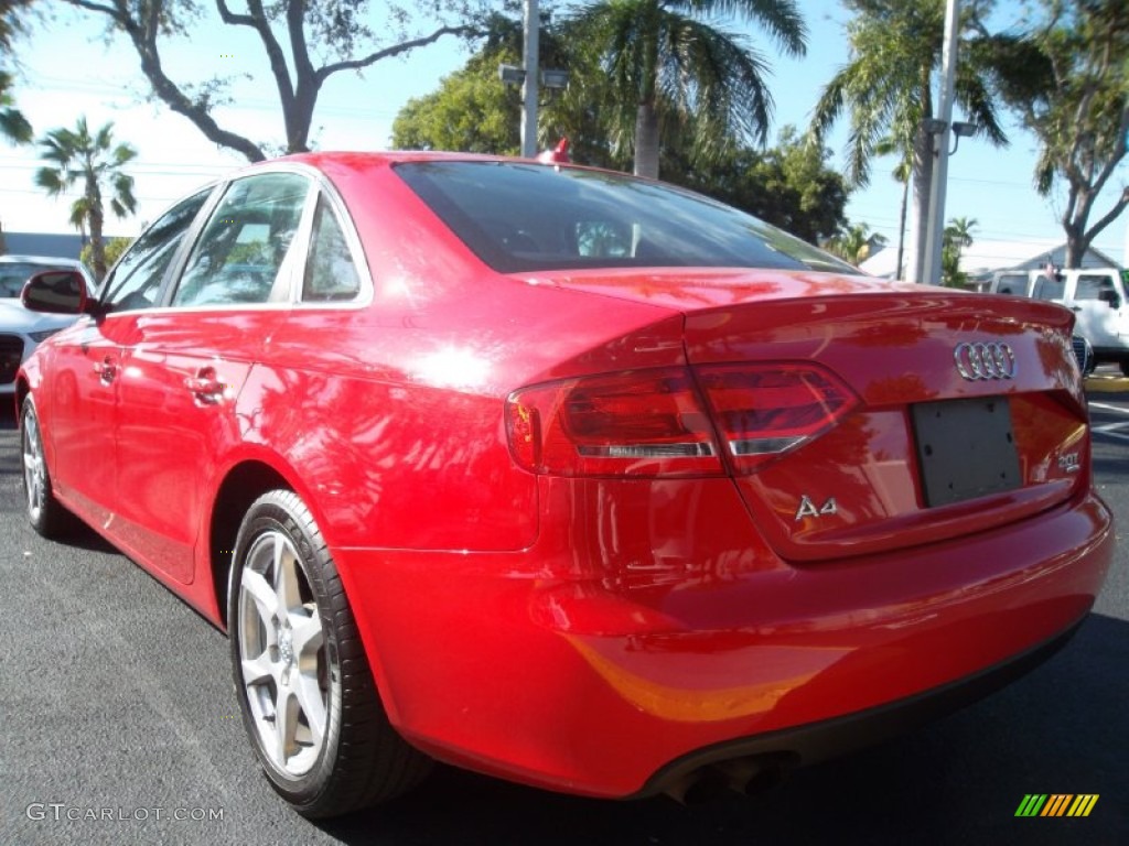 2009 A4 2.0T Premium quattro Sedan - Brilliant Red / Black photo #9