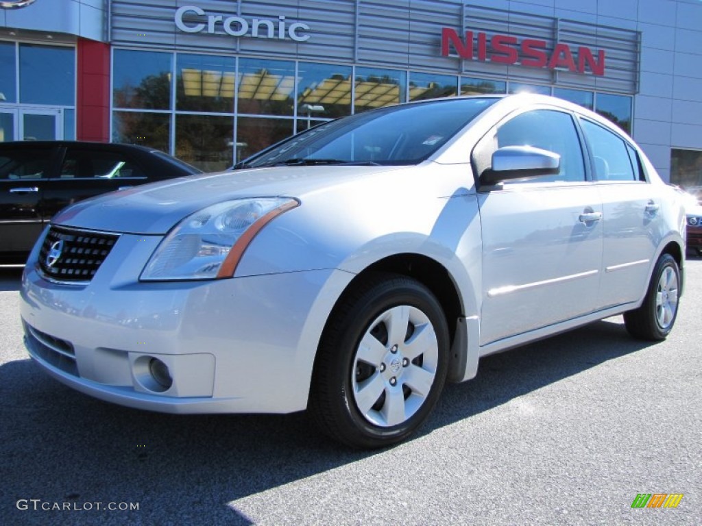 2008 Sentra 2.0 - Brilliant Silver / Charcoal/Steel photo #1