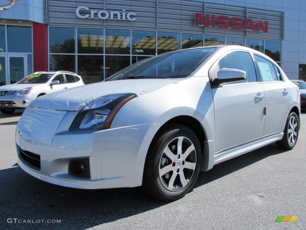 2012 Sentra 2.0 SR Special Edition - Brilliant Silver Metallic / Charcoal photo #1