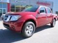 2012 Red Brick Nissan Frontier SV Crew Cab  photo #1